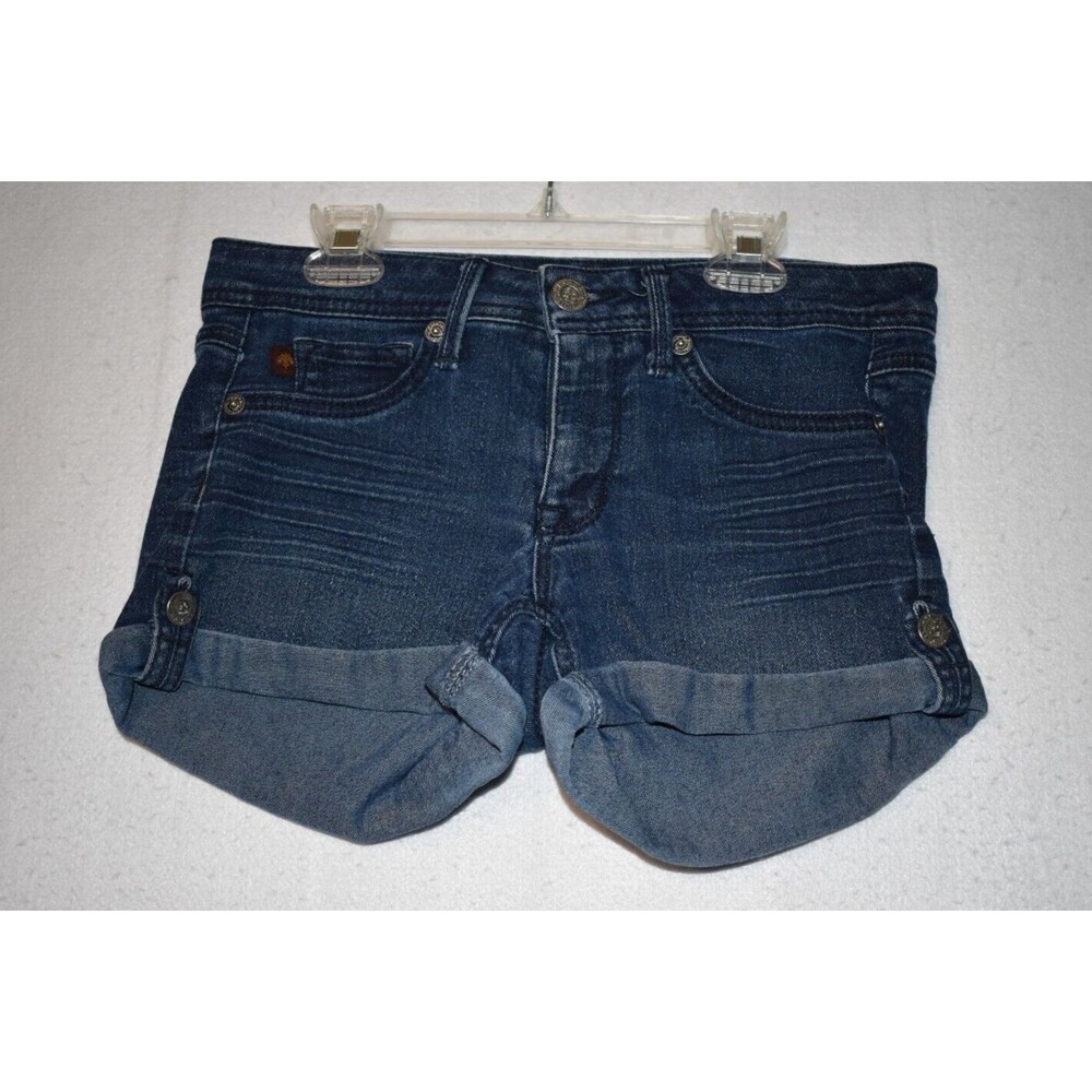 DOMAINE Brand Jeans Cotton Blend Dark Blue Denim Jean Short Shorts Junior Size 7
